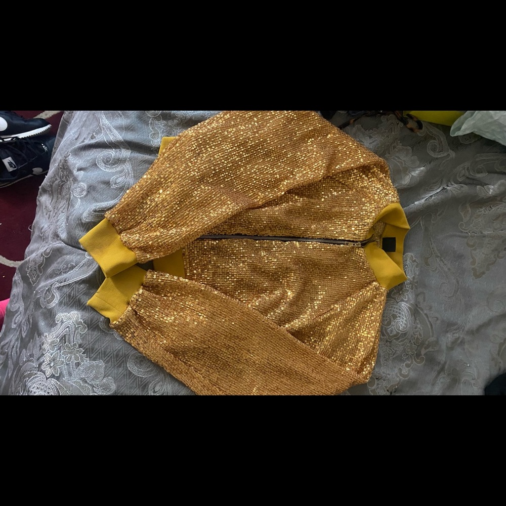 Gold Glitter Jacket